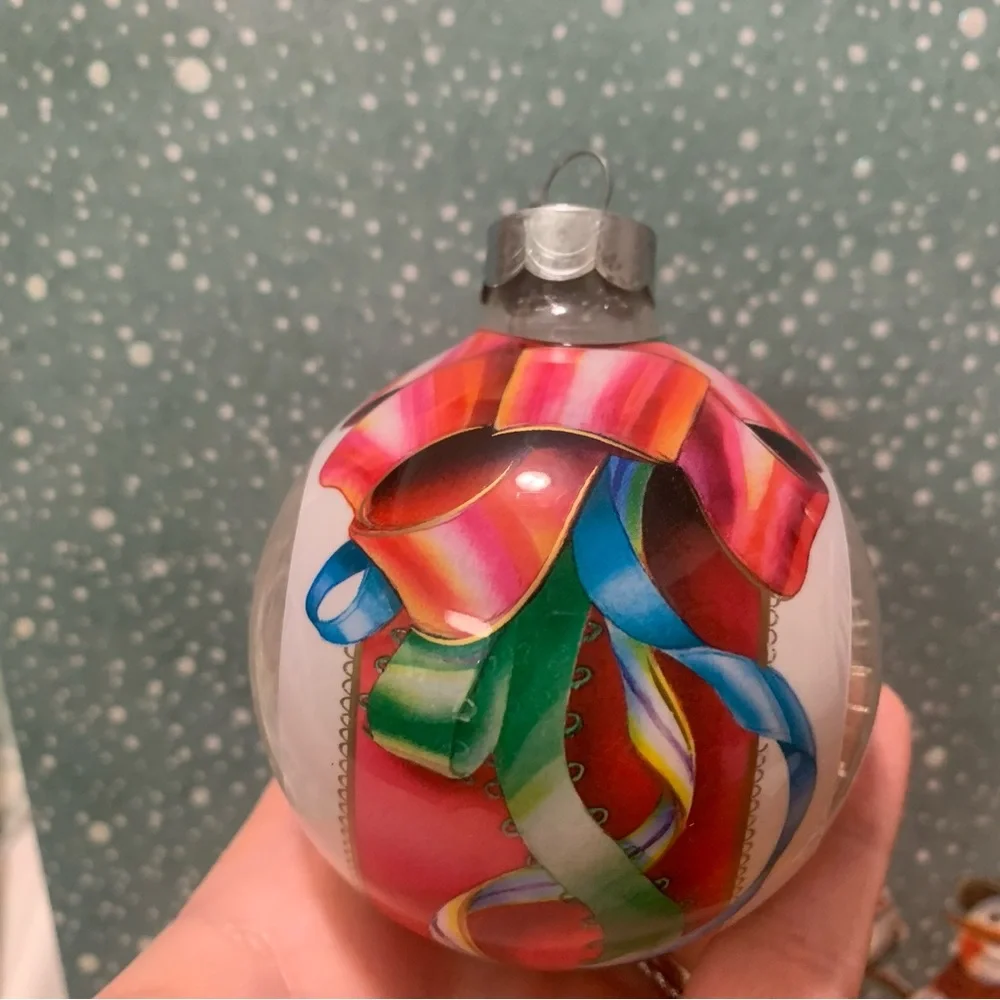 🎄2/20🎄 Vintage Hallmark Glass Ornament “Holiday Starburst” 1984